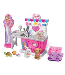 Cra-Z-Art Тесто для лепки Barbie Зоомагазин с формами, набор 10ед