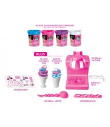 Cra-Z-Art Тесто для лепки Barbie Магазин мороженого с формами, набор 10ед