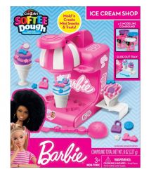 Cra-Z-Art Тесто для лепки Barbie Магазин мороженого с формами, набор 10ед