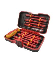 Tolsen Отвертки VDE набор 13шт, диэлектрические, PH, PZ, Torx, CrV, кейс