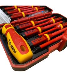 Tolsen Отвертки VDE набор 13шт, диэлектрические, PH, PZ, Torx, CrV, кейс