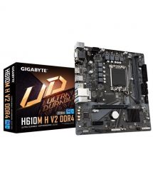 Gigabyte Материнская плата H610M H V2 s1700 H610 2xDDR5 HDMI D-Sub mATX
