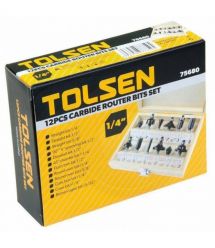 Tolsen Набор фрез по дереву, 15шт, 1/4”,6-28.6мм