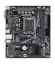 Gigabyte Материнкая плата H610M H V3 DDR4 s1700 H610 2xDDR4 HDMI D-Sub mATX