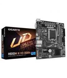 Gigabyte Материнкая плата H610M H V3 DDR4 s1700 H610 2xDDR4 HDMI D-Sub mATX