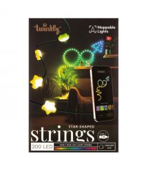 Twinkly Гирлянда Smart LED Twinkly Strings Star RGB 200 IP20 12м USB-C кабель зеленый