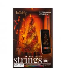Twinkly Гирлянда Smart LED Twinkly Strings Candle RGB 200 IP20 12м USB-C кабель прозрачный