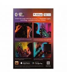 Twinkly Гирлянда Smart LED Twinkly Strings Candle RGB 200 IP20 12м USB-C кабель прозрачный