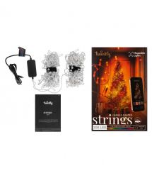 Twinkly Гирлянда Smart LED Twinkly Strings Candle RGB 200 IP20 12м USB-C кабель прозрачный