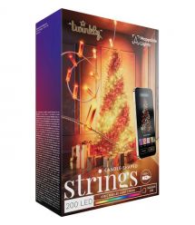 Twinkly Гирлянда Smart LED Twinkly Strings Candle RGB 200 IP20 12м USB-C кабель прозрачный
