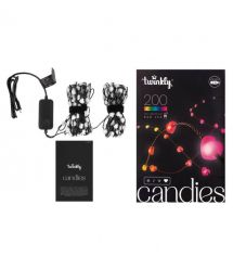 Twinkly Гирлянда Smart LED Twinkly Candies Heart RGB 200 IP20 12м USB-C кабель зеленый