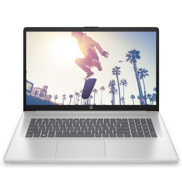 HP Ноутбук 17-cn4006ua 17.3" FHD IPS AG, Intel 5-120U, 16GB, F512GB, UMA, DOS, серебристый