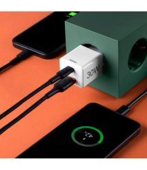 HAMA Зарядное устройство сетевое 30Вт USB-С/USB-A, PD/QC