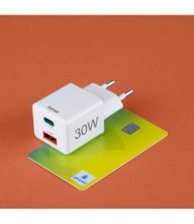 HAMA Зарядное устройство сетевое 30Вт USB-С/USB-A, PD/QC