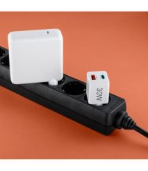 HAMA Зарядное устройство сетевое 30Вт USB-С/USB-A, PD/QC