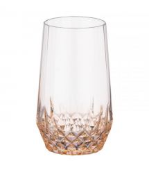 ARDESTO Набор стаканов высоких Black Mars Favola 460мл, 2шт, стекло, прозрачно-золотистый