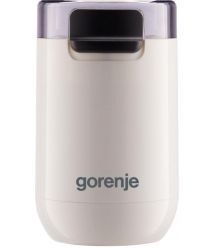 Gorenje Кофемолка роторная 150Вт, объем зерен-45г, 3 степени помола, пластик/металл, белый