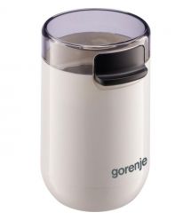 Gorenje Кофемолка роторная 150Вт, объем зерен-45г, 3 степени помола, пластик/металл, белый