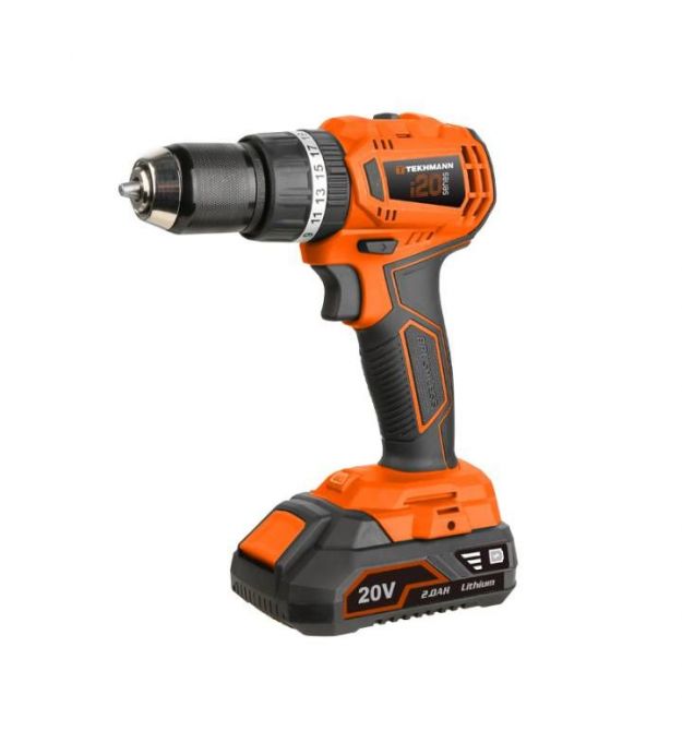 TEKHMANN Шуруповерт-дрель аккумуляторная TCD-45/i20 BS KITBOX 20В 45Нм 1x2.0А·час 0-400·1500об·мин 1.7кг