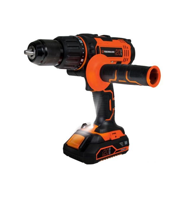 TEKHMANN Шурупокрут-дриль акумуляторний TCD-60/i20 kit 20В 1x2А·год 60Нм 440·1650об·хв 1.55кг
