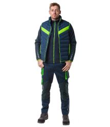 Neo Tools Жилет PREMIUM, зимняя, утепленная, 100% полиэстер, XXXL(58), черный зеленый