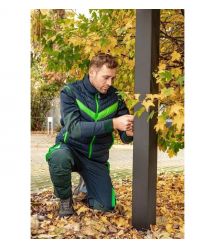 Neo Tools Жилет PREMIUM, зимняя, утепленная, 100% полиэстер, XXXL(58), черный зеленый