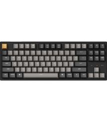 Keychron Клавиатура механическая C1 Pro 87Key, K pro Brown, USB-A, QMK/VIA, EN/UKR, RGB, черный