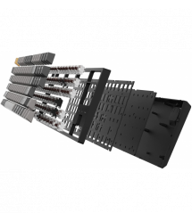 Keychron Клавиатура механическая C1 Pro 87Key, K pro Brown, USB-A, QMK/VIA, EN/UKR, RGB, черный