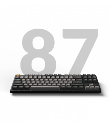 Keychron Клавиатура механическая C1 Pro 87Key, K pro Brown, USB-A, QMK/VIA, EN/UKR, RGB, черный
