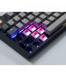 Keychron Клавиатура механическая C1 Pro 87Key, K pro Brown, USB-A, QMK/VIA, Hot-swap, EN/UKR, RGB, черный