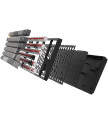 Keychron Клавиатура механическая C1 Pro 87Key, K pro Red, USB-A, QMK/VIA, EN/UKR, White Led, черный