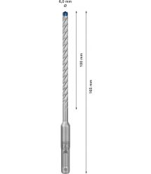 Bosch Бур по бетону SDS-7X для армированного бетона 6x100x165