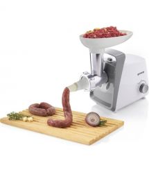 Gorenje Мясорубка, 1600Вт, 2,2кг/мин, 2 решетки, пластик, белый