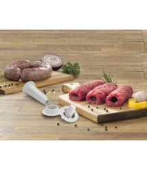 Gorenje Мясорубка, 1600Вт, 2,2кг/мин, 2 решетки, пластик, белый