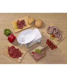 Gorenje Мясорубка, 1600Вт, 2,2кг/мин, 2 решетки, пластик, белый