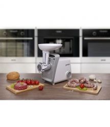 Gorenje Мясорубка, 1600Вт, 2,2кг/мин, 2 решетки, пластик, белый