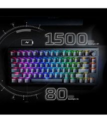 HyperX Клавиатура механическая Alloy Rise 75key, Red, USB-A/WL/BT, EN/UA, RGB, чорний