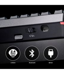 HyperX Клавиатура механическая Alloy Rise 75key, Red, USB-A/WL/BT, EN/UA, RGB, чорний