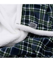 ARDESTO Плед Sherpa 160х200см, 100% полиэстер, клетка, зеленый