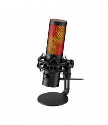 HyperX Микрофон геймерский QuadCast 2 S, Omni/Uni/Bi, USB-A, 3м, NGenuity, RGB, чорний