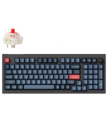 Keychron Клавиатура механическая V5 Max 100Key, Gateron Jupiter Red, Knob, WL/BT/USB-A, Hot-Swap, QMK, EN/UKR, RGB, черный