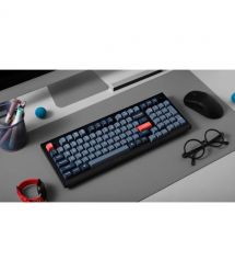 Keychron Клавиатура механическая V5 Max 100Key, Gateron Jupiter Red, Knob, WL/BT/USB-A, Hot-Swap, QMK, EN/UKR, RGB, черный