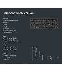 Keychron Клавиатура механическая V5 Max 100Key, Gateron Jupiter Red, Knob, WL/BT/USB-A, Hot-Swap, QMK, EN/UKR, RGB, черный