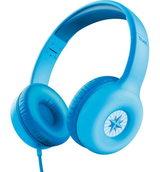 Trust Наушники Nouna Headphones mini-jack, Mic, Синий