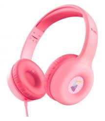 Trust Наушники Nouna Headphones mini-jack, Mic, Розовый