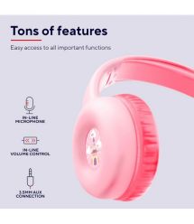 Trust Наушники Nouna Headphones mini-jack, Mic, Розовый
