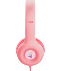 Trust Наушники Nouna Headphones mini-jack, Mic, Розовый