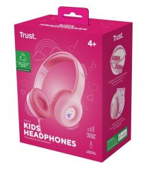 Trust Наушники Nouna Headphones mini-jack, Mic, Розовый
