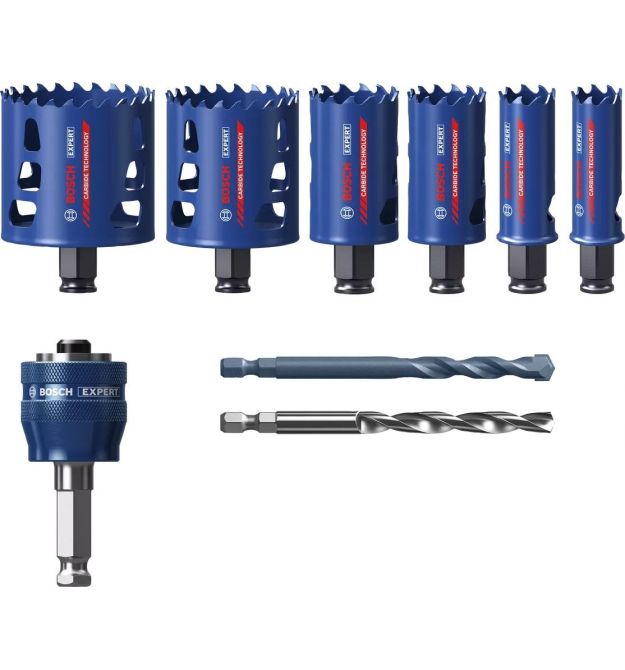 Bosch Коронки для работы с прочными материалами Tough Material, 22-68мм, 9 шт.