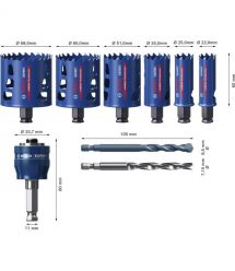 Bosch Коронки для работы с прочными материалами Tough Material, 22-68мм, 9 шт.
